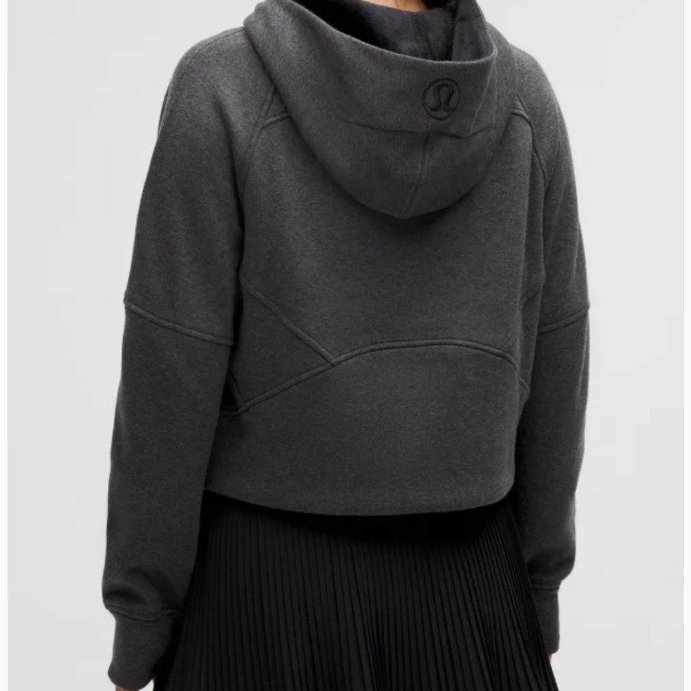 Lululemon Scuba Charcoal Half-Zip Hoodie Sweatshirt - Picture 2 of 6